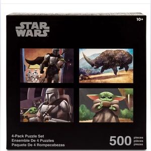 NEW Star Wars: The Mandalorian Four-Pack Puzzle Set
